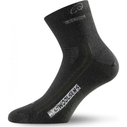 Merino ponožky LASTING Wks černé (Velikost (34-37) S)