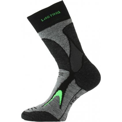 Merino ponožky LASTING Trx šedé