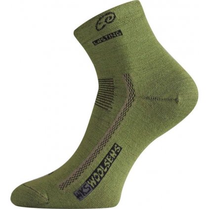 Merino ponožky LASTING Wks zelené