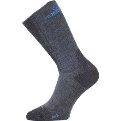 Merino ponožky LASTING Wsm modré