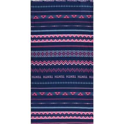 Multifunkční šátek HUSKY Printemp pink triangle stripes