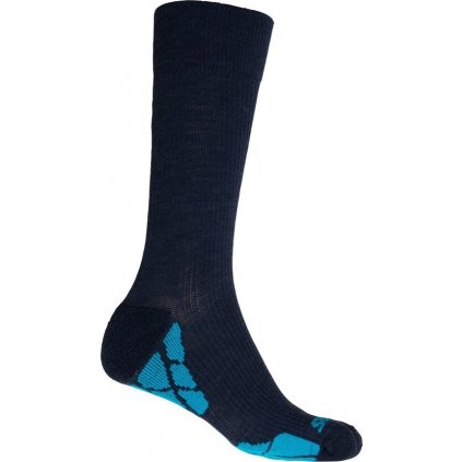 Turistické merino ponožky SENSOR Hiking Merino tm.modrá/modrá