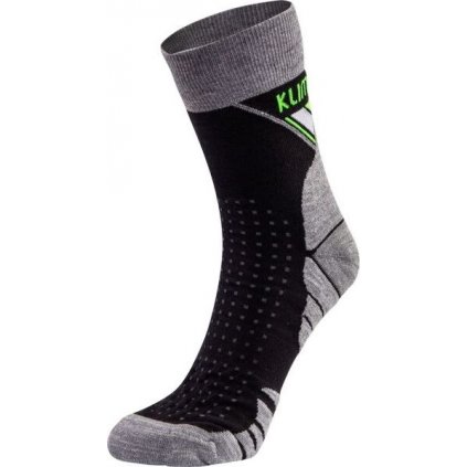 Sportovní ponožky KLIMATEX Milo černá/šedá