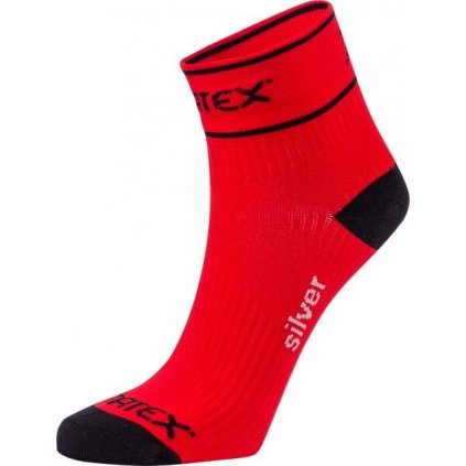 Funkční ponožky KLIMATEX Levi červená