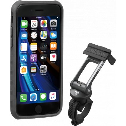 TOPEAK obal RIDECASE pro iPhone SE (2020), 8, 7 černá/šedá