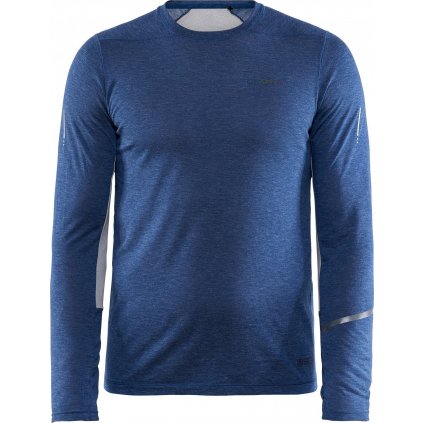 Pánské funkční běžecké triko CRAFT Subz Wool Ls modré