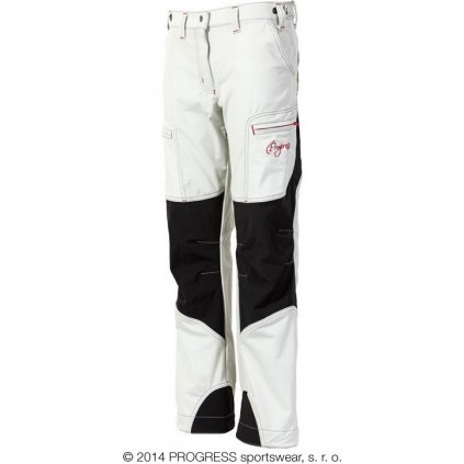 Dámské zimní technické kalhoty PROGRESS Quetta bílá/černá