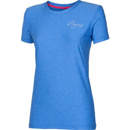 Dámské sportovní tričko PROGRESS Primitiva modrý melír
