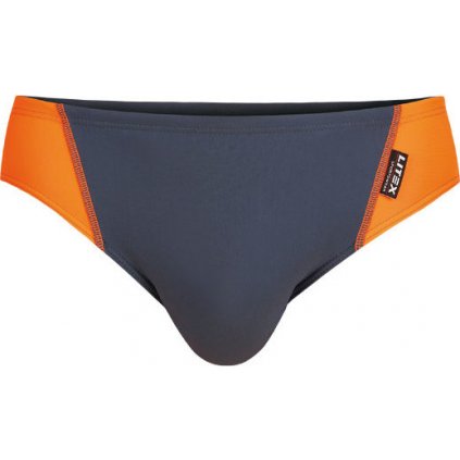 Pánské plavky LITEX klasické šedé/oranžové