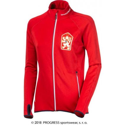 Dámská sportovní ČSSR retro mikina PROGRESS Timura červená