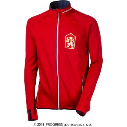 Pánská sportovní ČSSR retro mikina PROGRESS Timur červená