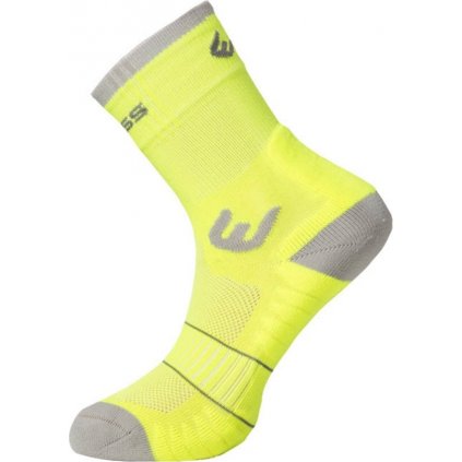 Letní turistické ponožky PROGRESS Walking reflexní žlutá/šedá