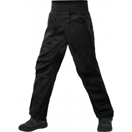 Dětské softshellové kalhoty s fleecem UNUO Cool, Černá