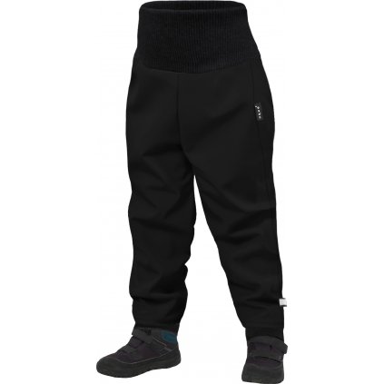 Batolecí softshellové kalhoty s fleecem UNUO Street, Černá
