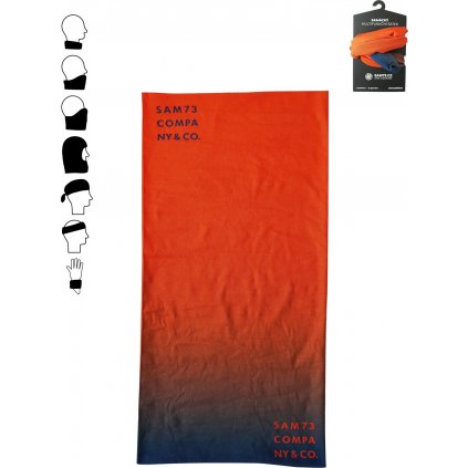 Multifunkční šátek SAM 73 Eunect oranžový