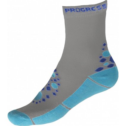 Dětské funkční letní ponožky PROGRESS Kids Summer Sox šedá/modrá