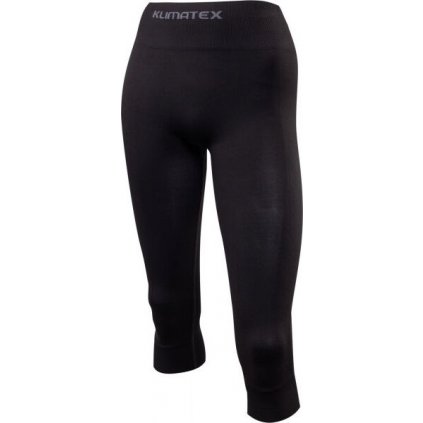 Dámské 3/4 bezešvé legíny KLIMATEX Arka černá (Velikost L/XL)