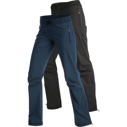 Dámské kalhoty LITEX s prodlouženou délkou černé/modré