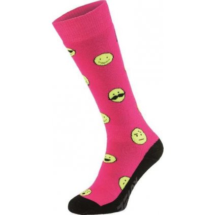 Lyžařské ponožky RELAX Happy růžové