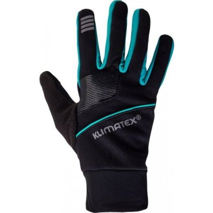 Běžecké rukavice KLIMATEX Pune černá/modrá