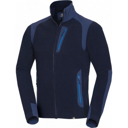 Pánská fleecová mikina NORTHFINDER Mincol modrá (VELIKOST M)