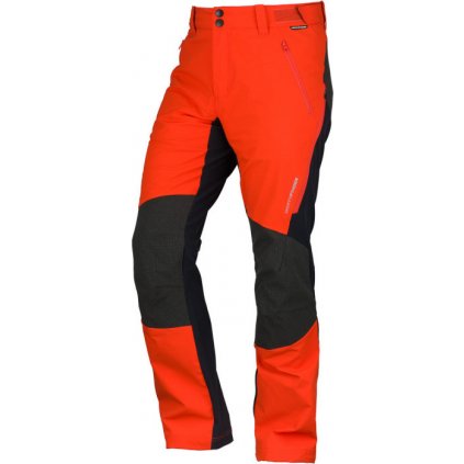 Pánské softshellové kalhoty NORTHFINDER Hromovec oranžové