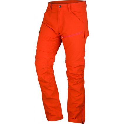 Pánské bavlněné kalhoty 2v1 NORTHFINDER Jadiel oranžové