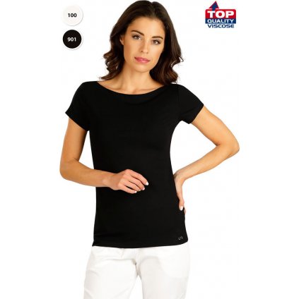 Dámské tričko LITEX s krátkým rukávem černé