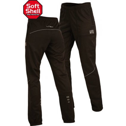 Unisex softshellové kalhoty LITEX černé (Barva černá, Velikost S)