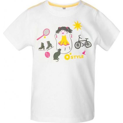 Dětské bavlněné tričko O'STYLE Girl bílá