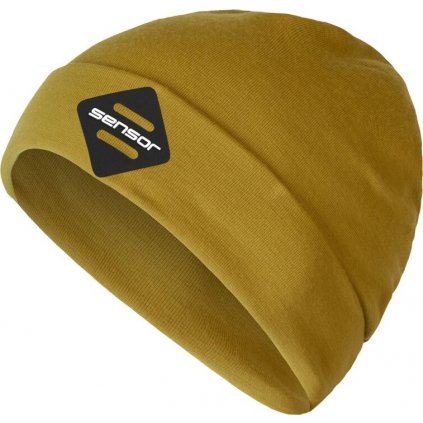 Čepice SENSOR Merino Extreme mustard