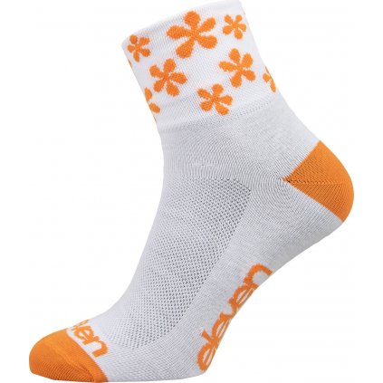 Sportovní ponožky ELEVEN Howa Flower Orange