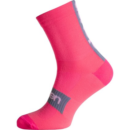 Cyklistické ponožky ELEVEN Suuri Akiles Pink (Velikost S (36-38))