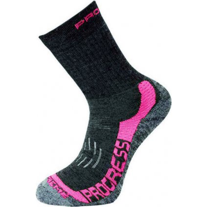 Zimní turistické ponožky PROGRESS X-treme šedé