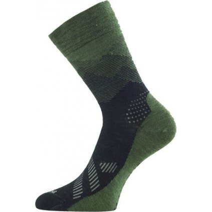 Merino ponožky LASTING Fwo zelené