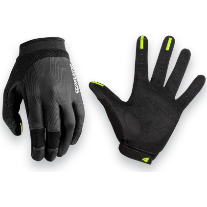 MTB rukavice BLUEGRASS React černá (Velikost M, Barva černá)