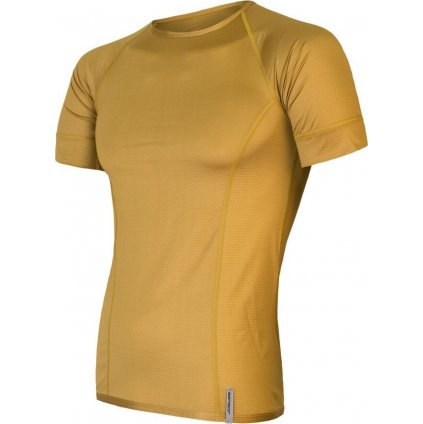 Pánské funkční triko SENSOR Coolmax Tech mustard
