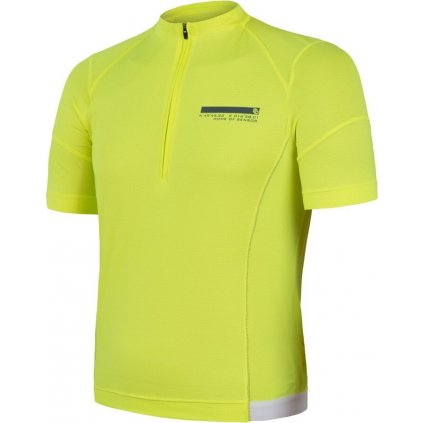 Pánský cyklistický dres SENSOR Coolmax Enty neon yellow