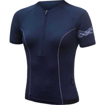 Dámský cyklistický dres SENSOR Coolmax Entry deep blue