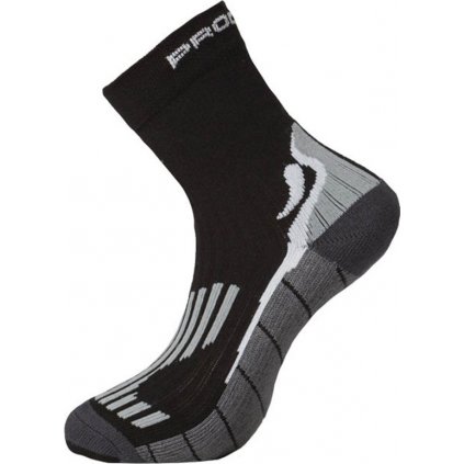Vysoké běžecké ponožky PROGRESS Running High Sox černá/šedá