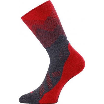 Merino ponožky LASTING Fwn červené