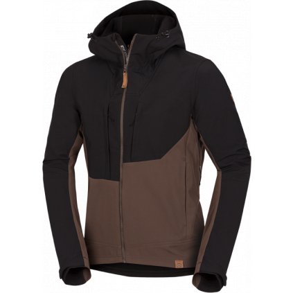 Pánská softshellová bunda NORTHFINDER August hnědá (VELIKOST S)