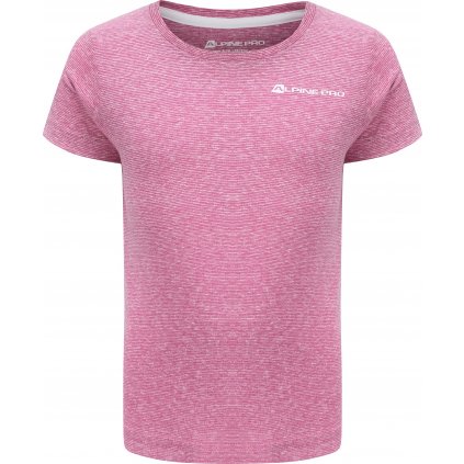 Dětské melírované triko ALPINE PRO Fendo růžové