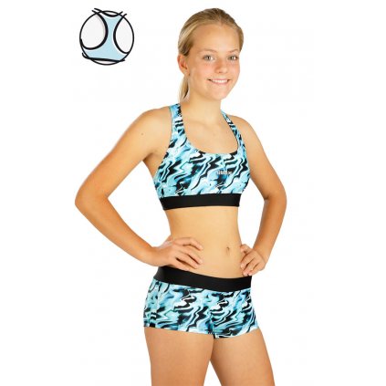 Dívčí plavky top LITEX sportovní modrý