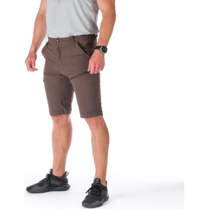 Pánské outdoorové šortky NORTHFINDER Lucas hnědé (VELIKOST S)