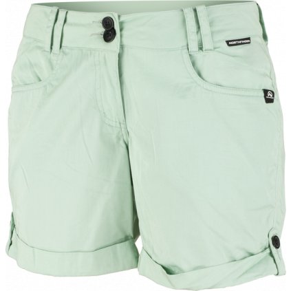 Dámské bavlněné šortky NORTHFINDER Maggie zelené (VELIKOST XL)