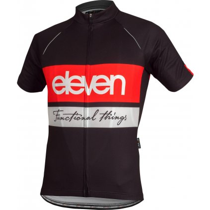 Pánský cyklistický dres ELEVEN Horizontal Red (Velikost S)