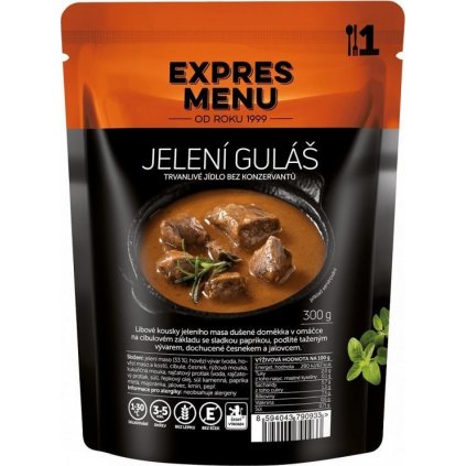 Jelení guláš EXPRES MENU (1 porce)