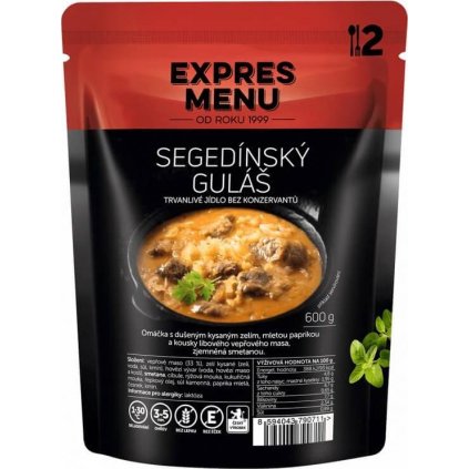 Segedínský guláš EXPRES MENU (2 porce)