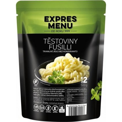 Těstoviny fusilli EXPRES MENU (2 porce)